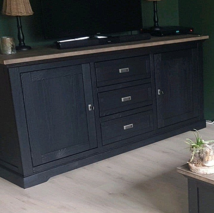 meubelset haco Toulouse noir, 50 – 75, Eikenhout, 100 tot 150 cm, 150 tot 200 cm