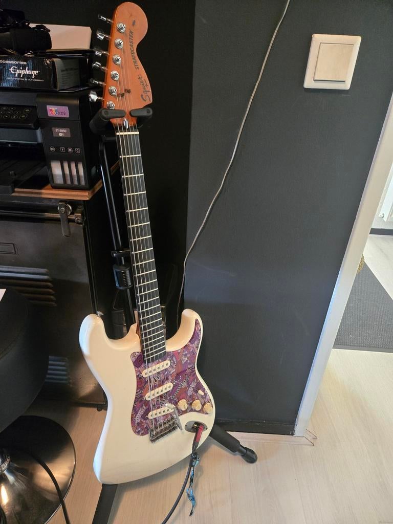Vintage Squier Stratocaster 1983 Japan - Custom Modified, Ophalen, Solid body, Overige merken