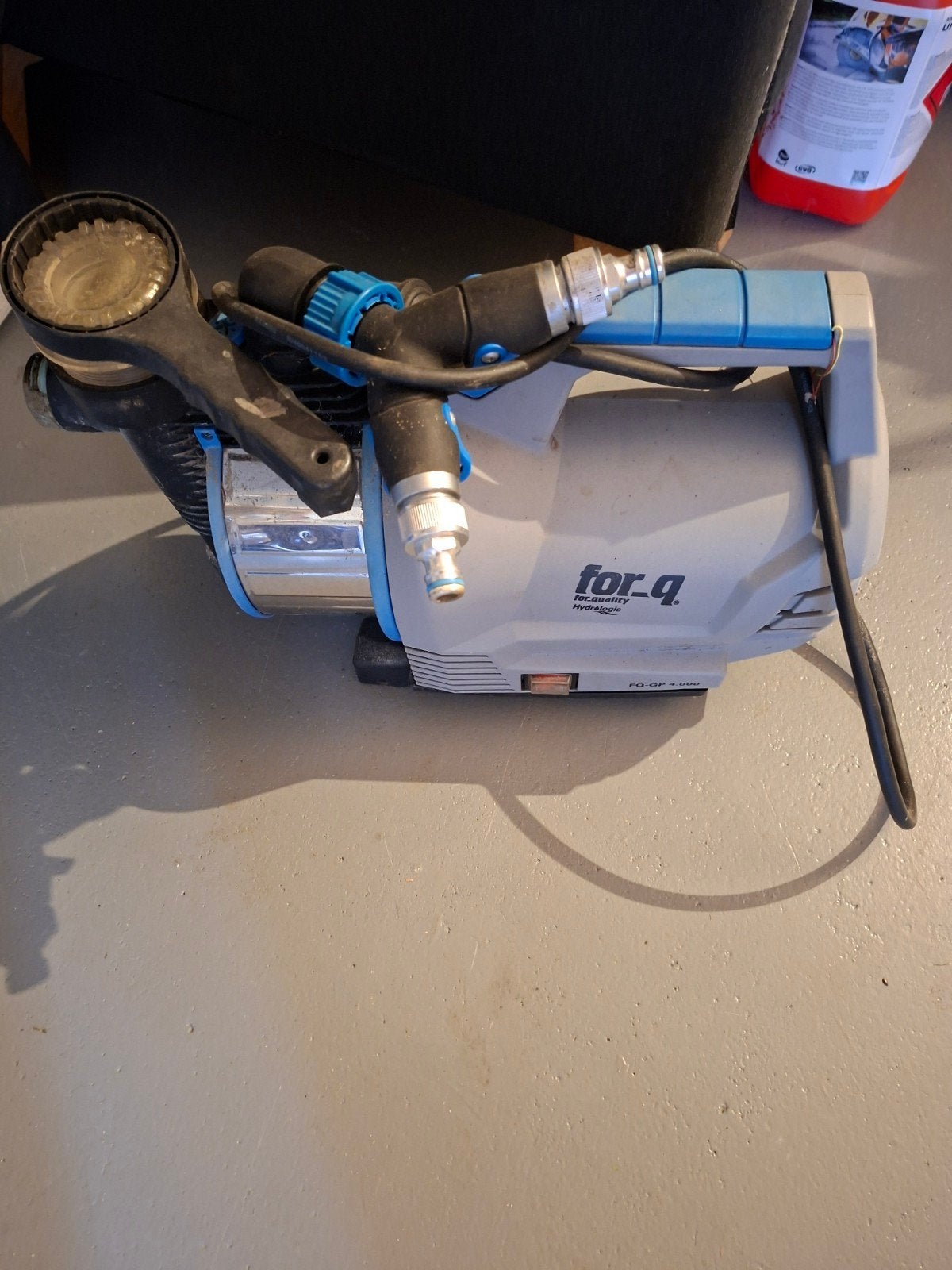 For-q waterpomp, Ophalen, Gebruikt