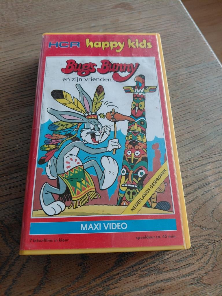 Bugs Bunny en zijn vrienden videoband., Cd's en Dvd's, VHS | Kinderen en Jeugd, Alle leeftijden, Ophalen of Verzenden, Gebruikt