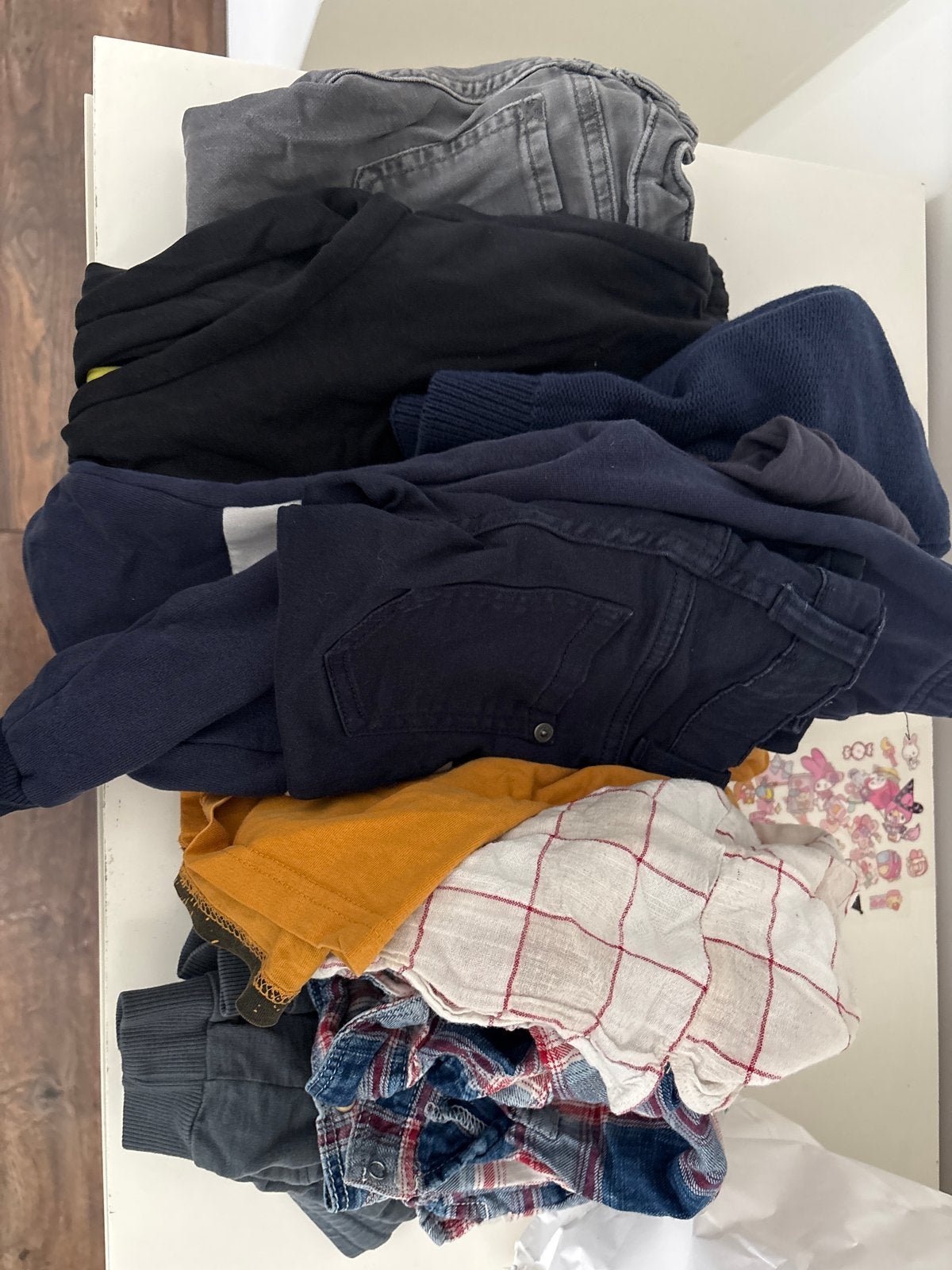 Kledingpakket jongens maat 98: Broeken, overhemden, t-shirts, Ophalen, Gebruikt, Jongen, Broek