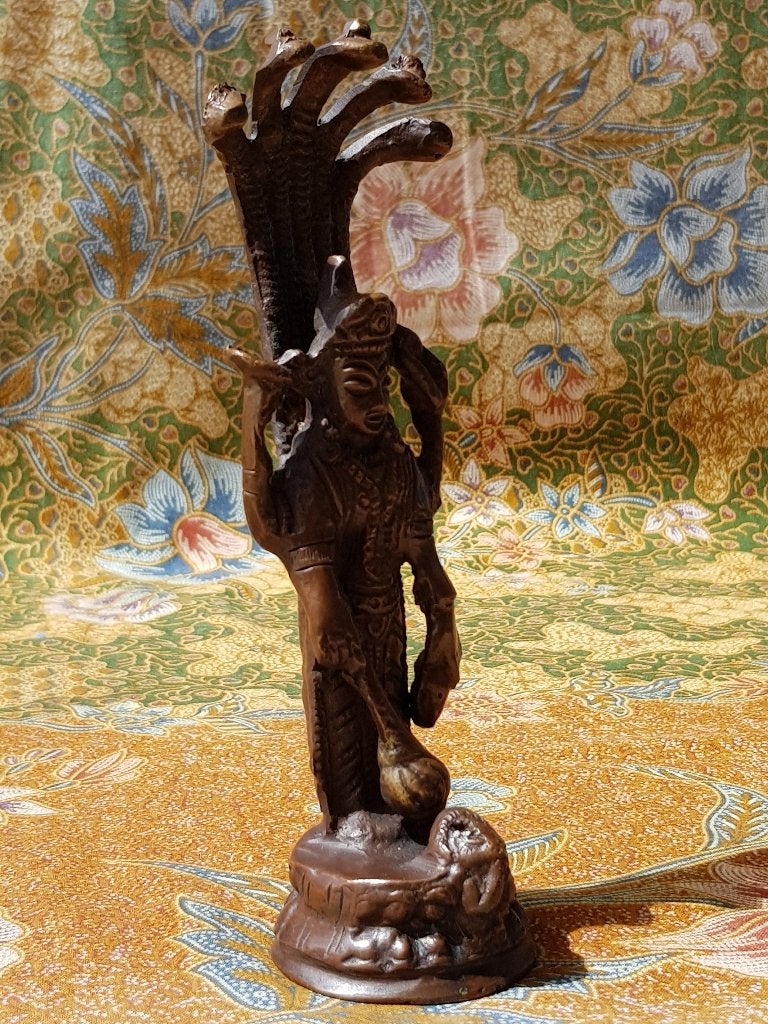Mooi zwaar oud Oosters brons beeldje van een Naga Boeddha., Ophalen of Verzenden