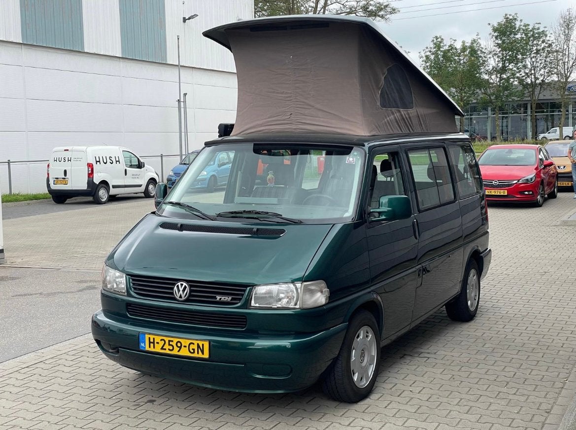 VW T4 2.5TDI Camper. Airco, Cruise Controle 6 zit, 3 slaap, Caravans en Kamperen, Campers, Buscamper of Camperbus, Volkswagen