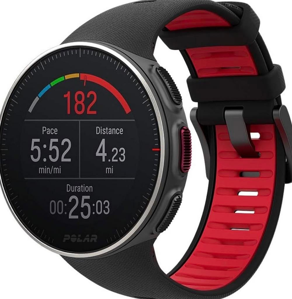 Polar Vantage V Titan - Premium Multisport GPS Horloge, Zwart, Ophalen of Verzenden, Waterdicht, Android