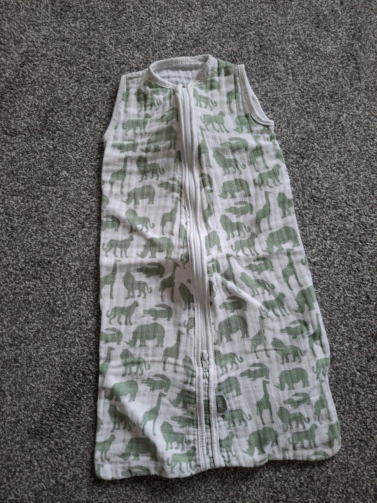 Jollein, hydrofiel, Slaapzak Zomer Safari Forest Green 70 cm, Ophalen of Verzenden, Slaapzak, Jollein
