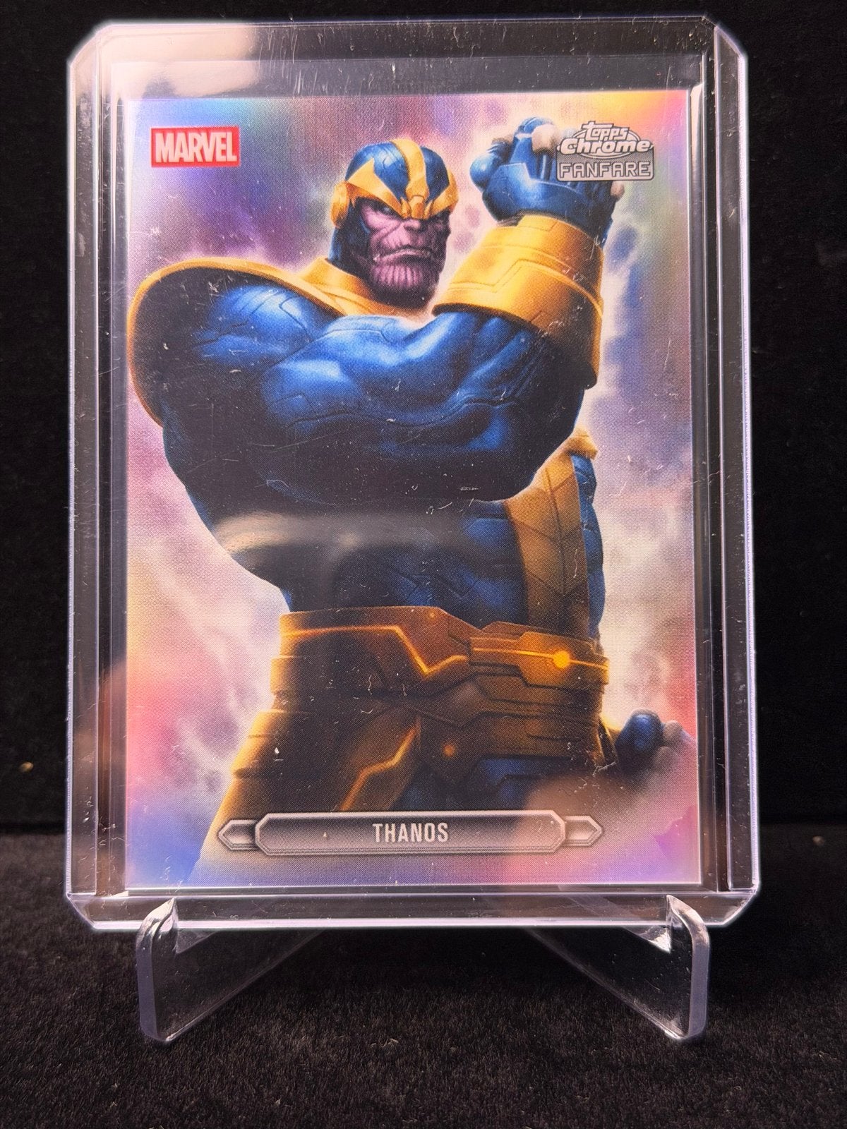 Topps Chrome Marvel 2026 Fanfare Thanos FF-43, Verzamelen, Stripfiguren, Verzenden, Superheld, Zo goed als nieuw, Plaatje, Poster of Sticker