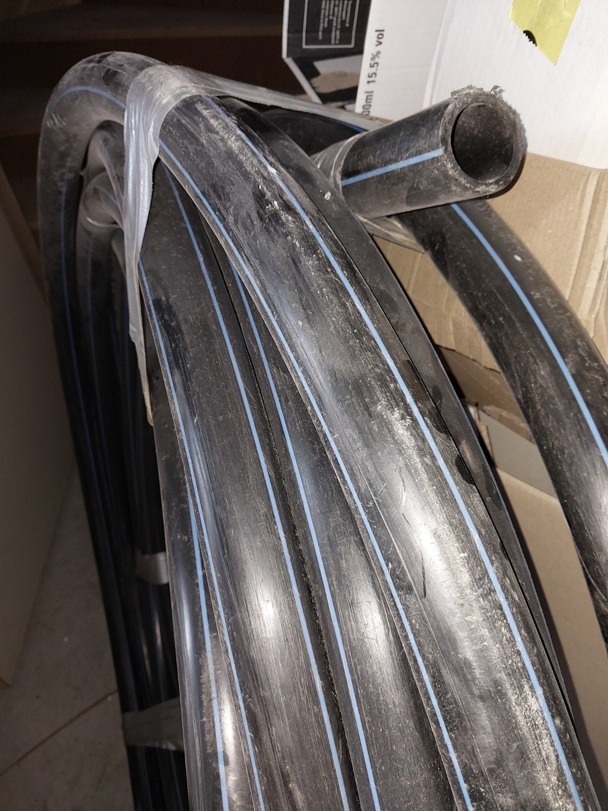 Tyleen buis grondleiding Ø 53mm, ca. 15m restant, Doe-het-zelf en Verbouw, Ophalen, Gebruikt, Pvc, 6 meter of meer