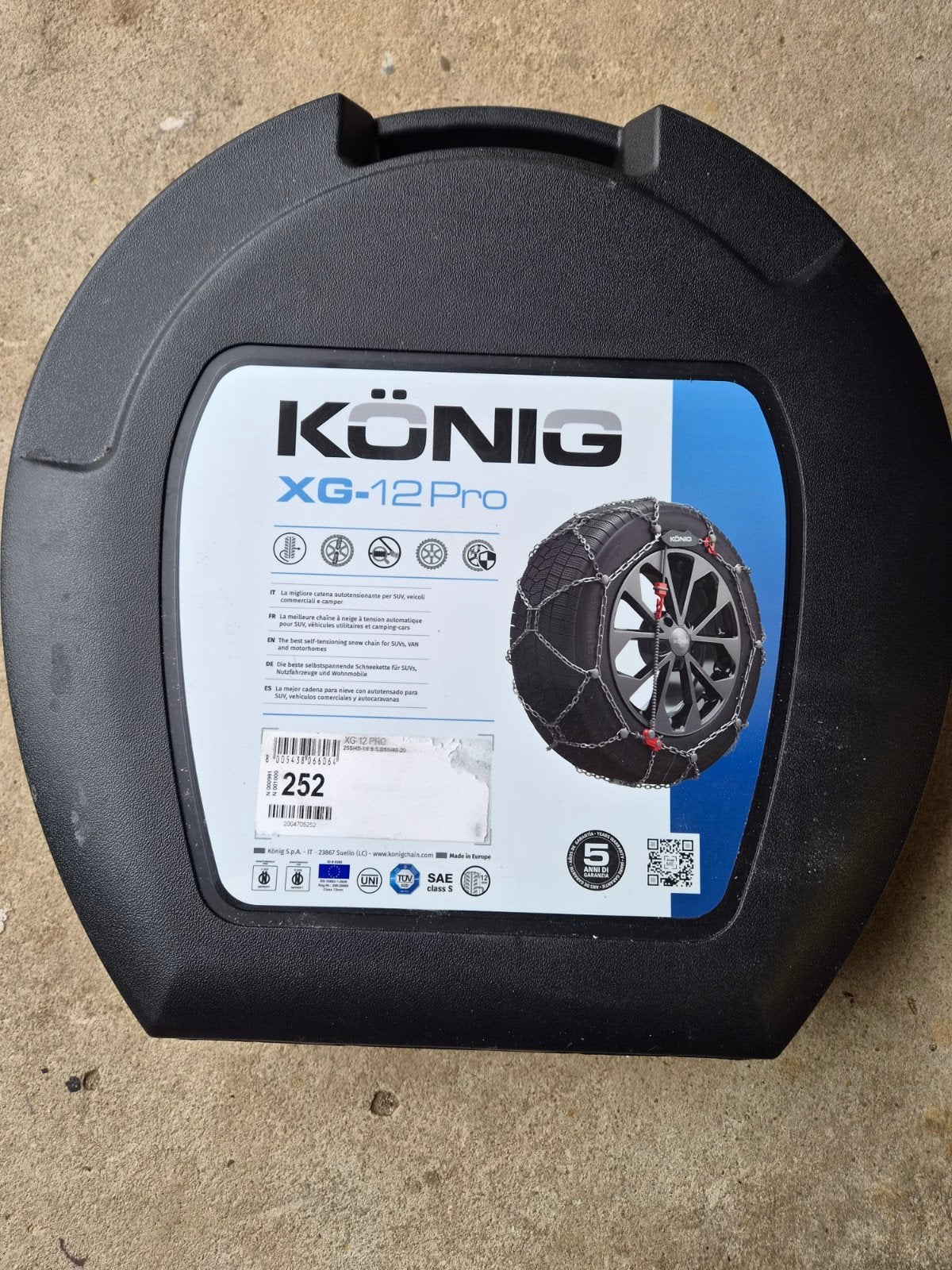 König XG-12 Pro Sneeuwkettingen - Maat 252 Tesla Model Y, Ophalen of Verzenden, Nieuw