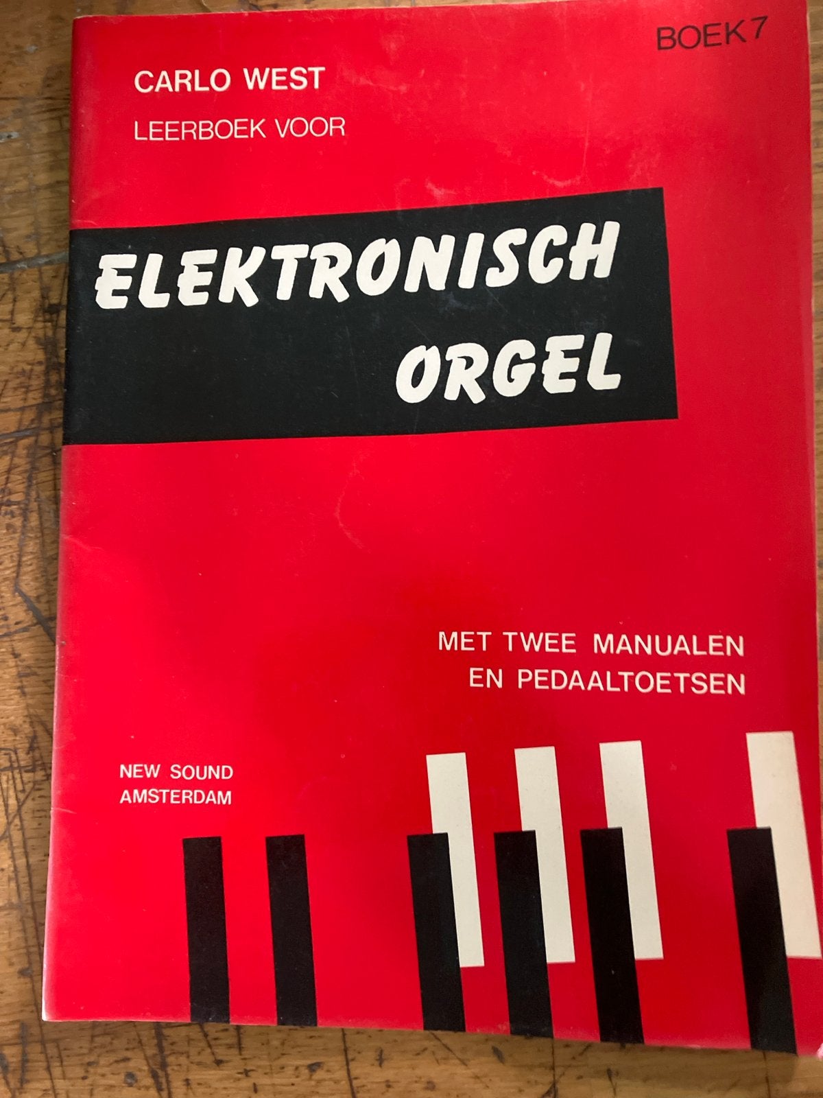 Leerboek voor Elektronisch Orgel - Carlo West (Boek 7), Ophalen of Verzenden, Gelezen, Instrument