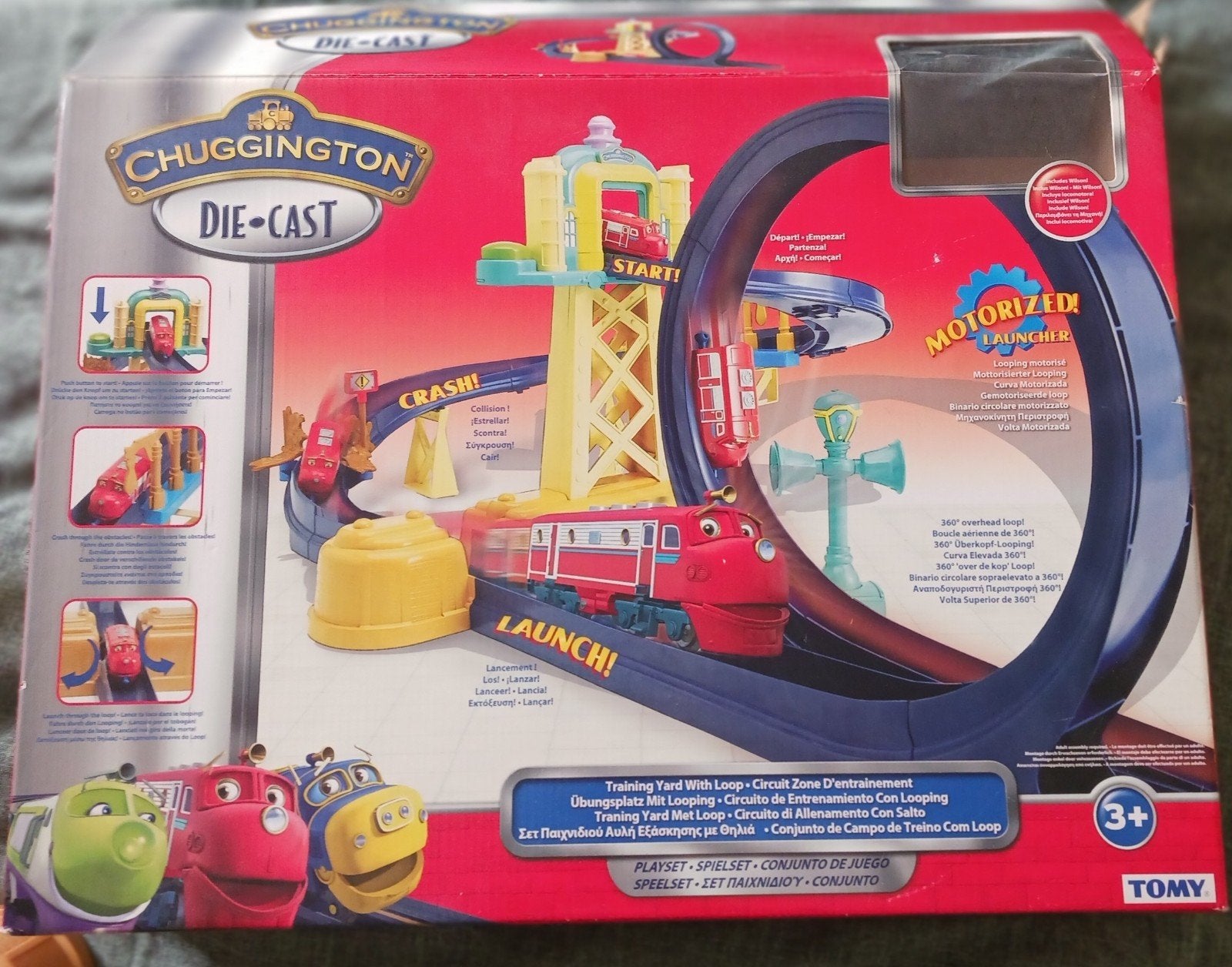 Chuggington Die-Cast Treinset met gemotoriseerde lanceerder, Ophalen of Verzenden, Gebruikt