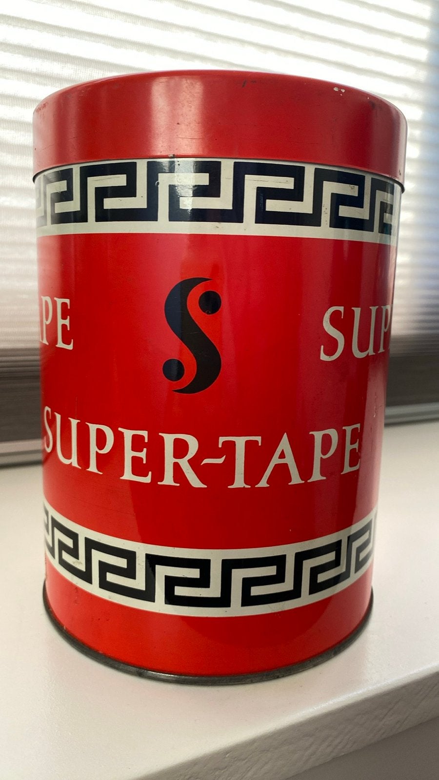 Vintage Super-Tape blik met inhoud, jaren 60, Antiek en Kunst, Antiek | Overige Antiek, Ophalen of Verzenden