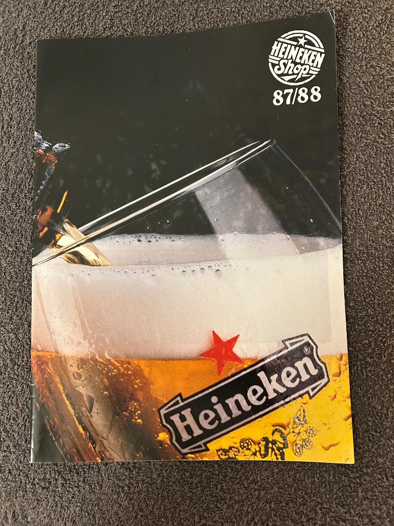 Heineken shop brochure 1987/88, Ophalen, Nieuw, Reclamebord, Plaat of Schild, Heineken