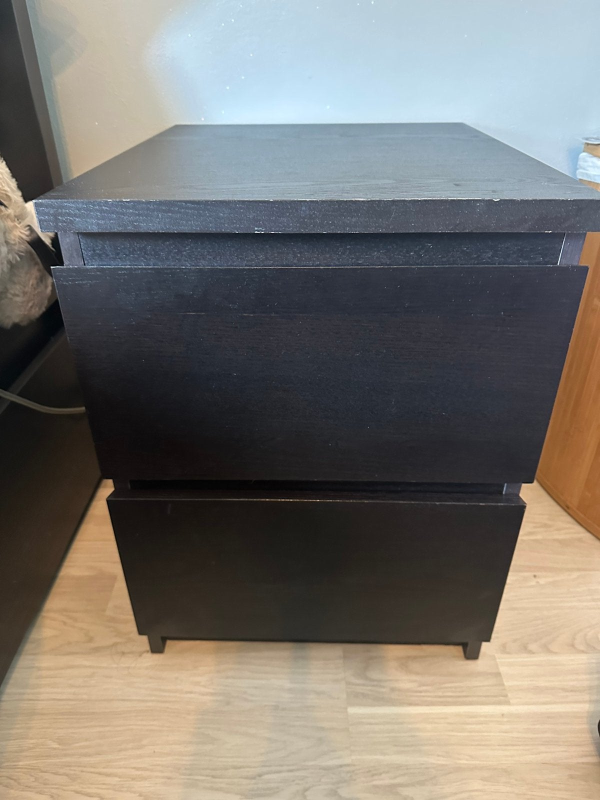 Ikea malm nachtkastje, Ophalen, Minder dan 45 cm, 55 tot 70 cm, Zo goed als nieuw
