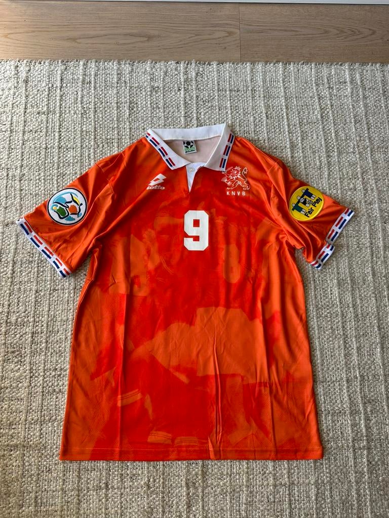 Nederlands elftal shirt Kluivert #9 1996 - Maat L, Sport en Fitness, Voetbal, Ophalen of Verzenden
