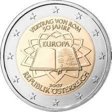 2 Euro Oostenrijk 2007 - Verdrag van Rome (VVR) - UNC, Postzegels en Munten, Munten | Europa | Euromunten, Verzenden, Oostenrijk