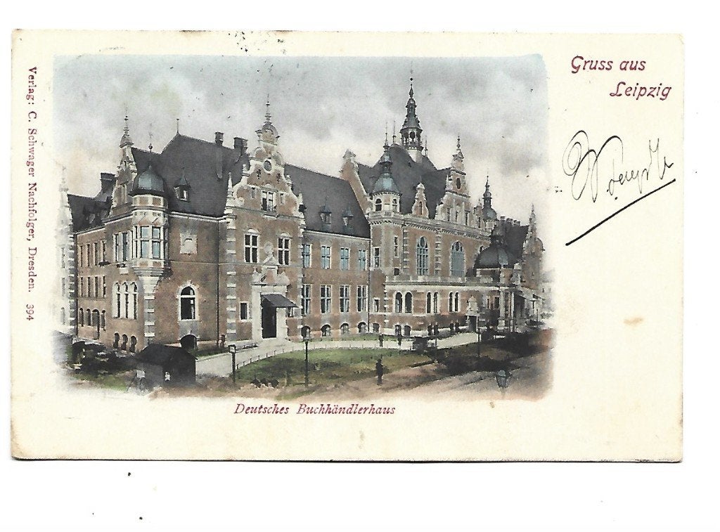 Duitsland -Leipzig - met treinstempel Berlin- Leipzig, Verzenden, Voor 1920, Gelopen, Duitsland