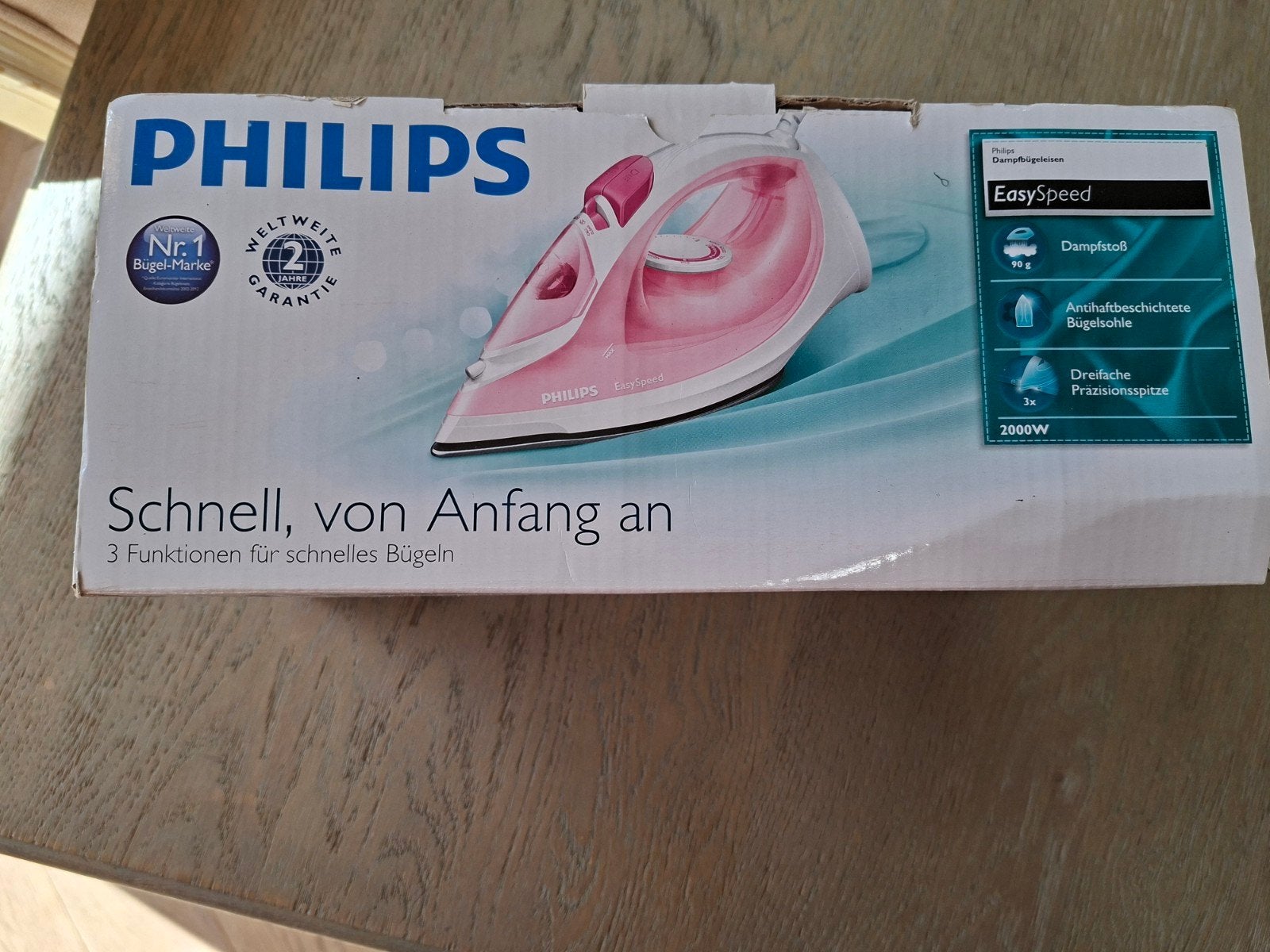Philips EasySpeed Strijkijzer - Snel en Efficiënt, Ophalen of Verzenden, Zo goed als nieuw, Strijkijzer met snoer