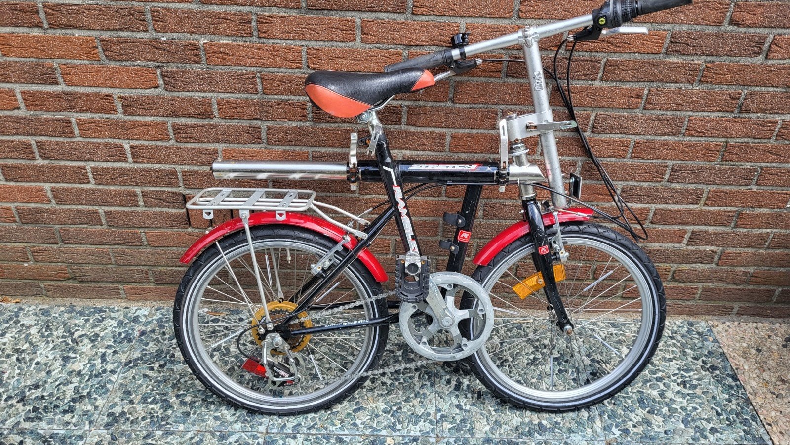 Zeer compacte opvouwbare fiets - stretch model, Ophalen