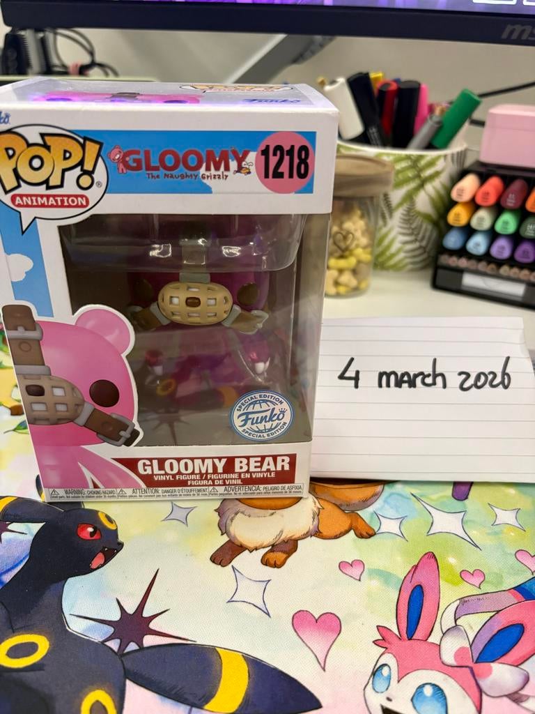 Funko Pop! Animation: Gloomy Bear 1218 Special Edition, Ophalen of Verzenden, Nieuw