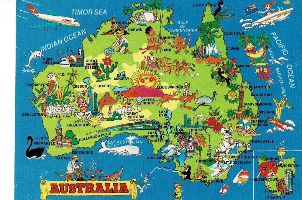 Australië, fantasie, Ophalen of Verzenden, 1980 tot heden, Gelopen, Buiten Europa