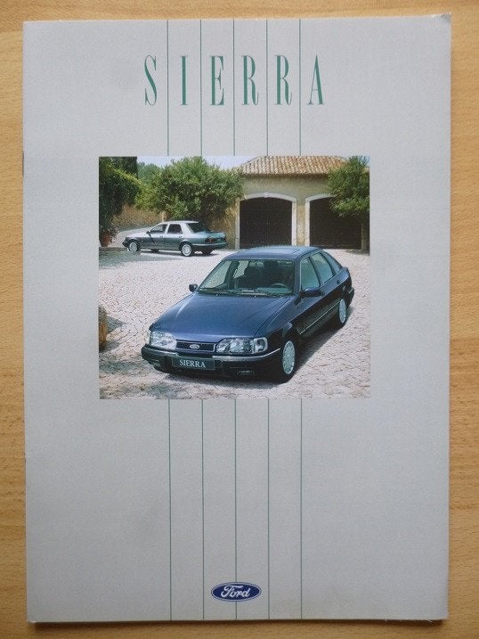 Ford Sierra '90, brochure 6/1990, Verzenden, Gelezen, Ford