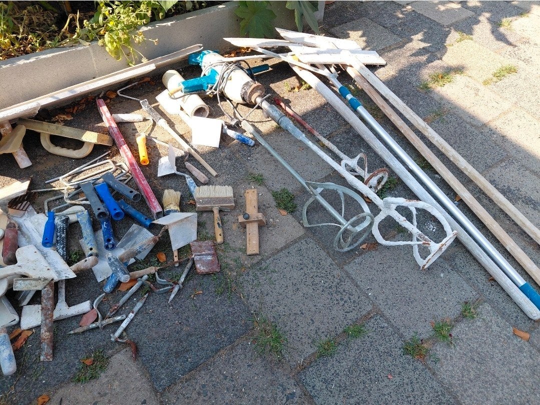 stukadoor gereedschap, Ophalen, Gebruikt, Overige metalen