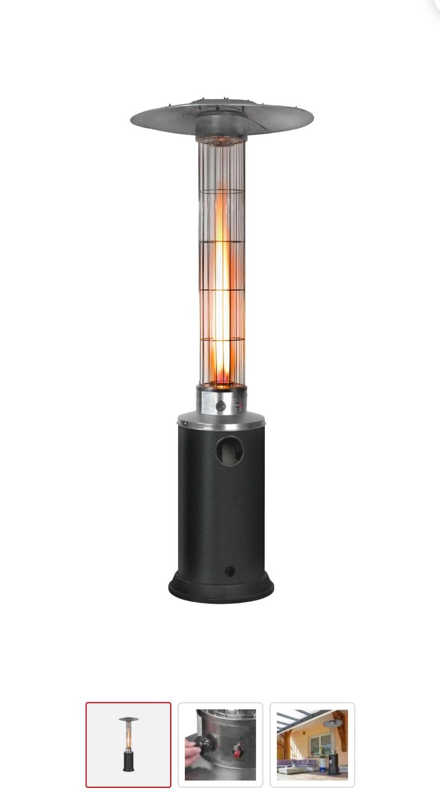 Terras heater zgan, Ophalen, Zo goed als nieuw