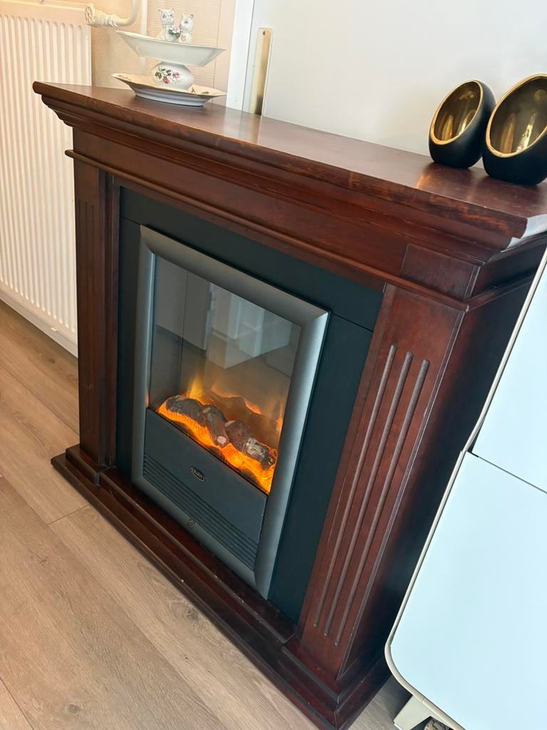 Elektrische Sfeerhaard Ruby Decor Palloni - Inclusief Schouw, Ophalen of Verzenden, Gebruikt, Vrijstaande haard, Elektrische haard