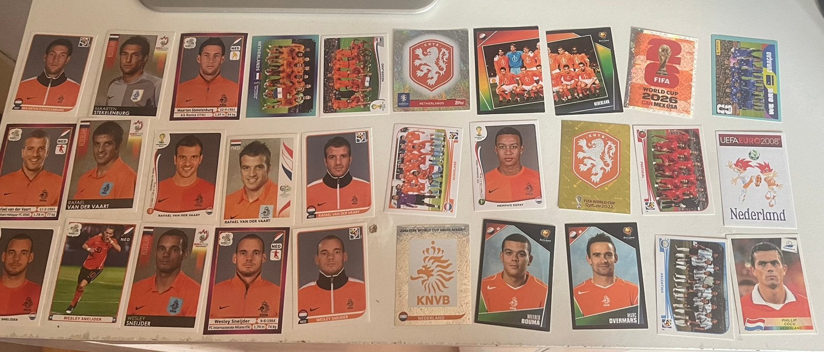Nederlands elftal panini kaartjes, Ophalen of Verzenden, Zo goed als nieuw, Overige binnenlandse clubs, Poster, Plaatje of Sticker