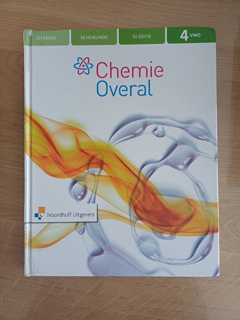 Chemie overal VWO 5 en 6 leerboek, VWO, Scheikunde, Ophalen of Verzenden, Zo goed als nieuw