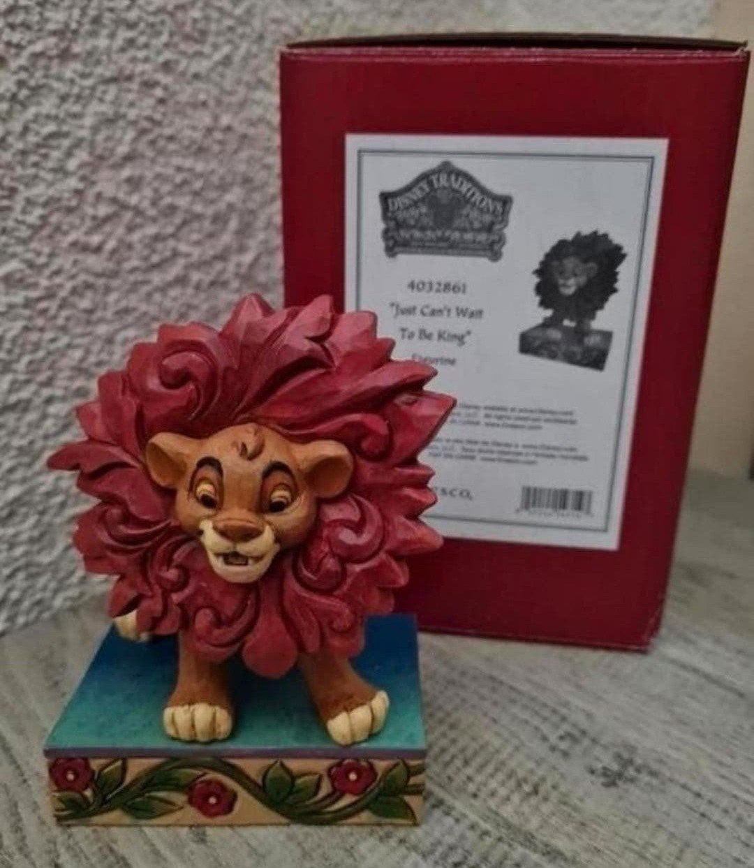 Disney traditions Simba, Lion King, to be king, Ophalen of Verzenden, Leeuwenkoning of Jungle Boek, Nieuw, Beeldje of Figuurtje
