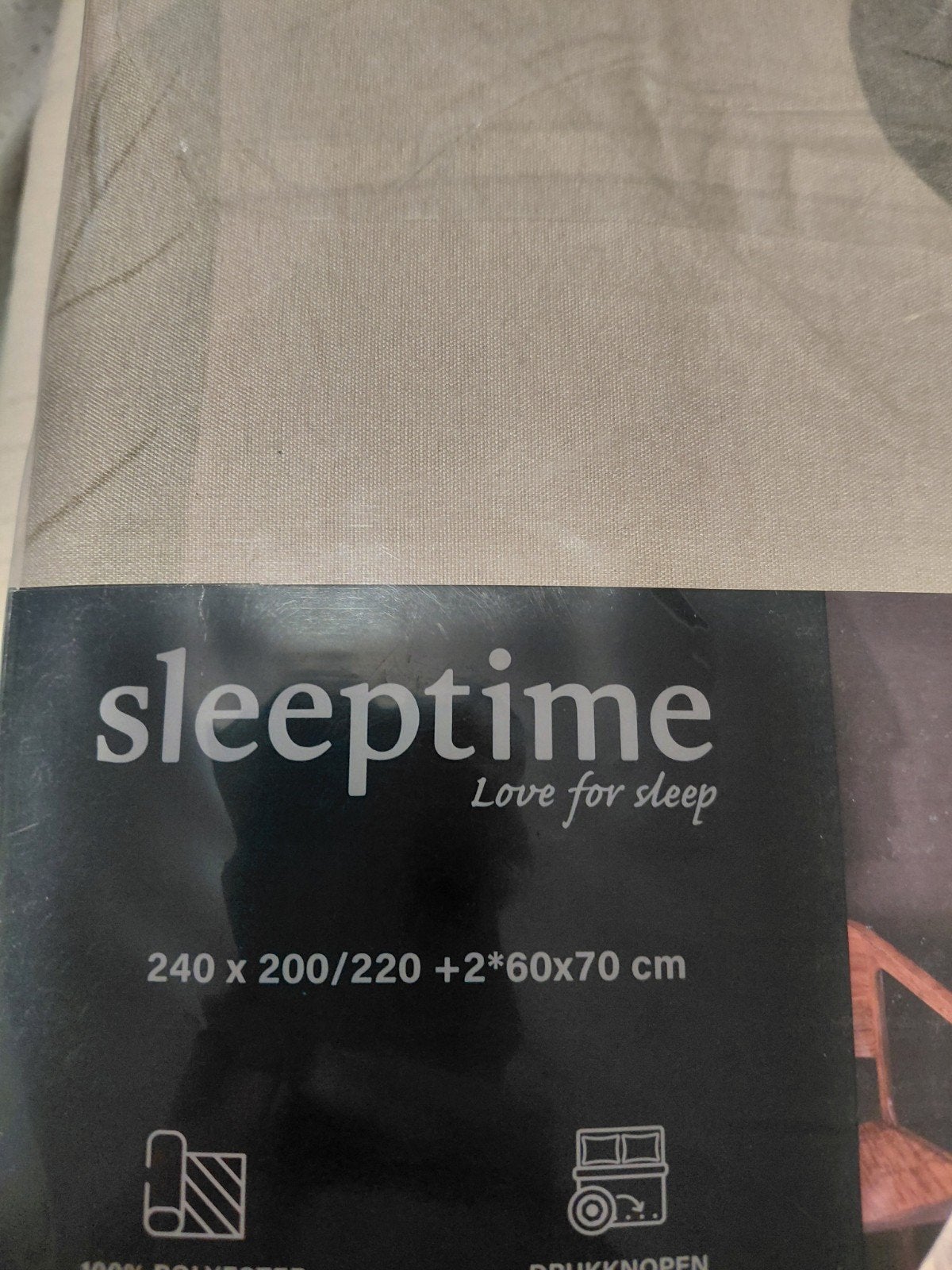 Nieuw Tweepersoons Dekbedovertrek Set - Sleeptime, Ophalen of Verzenden