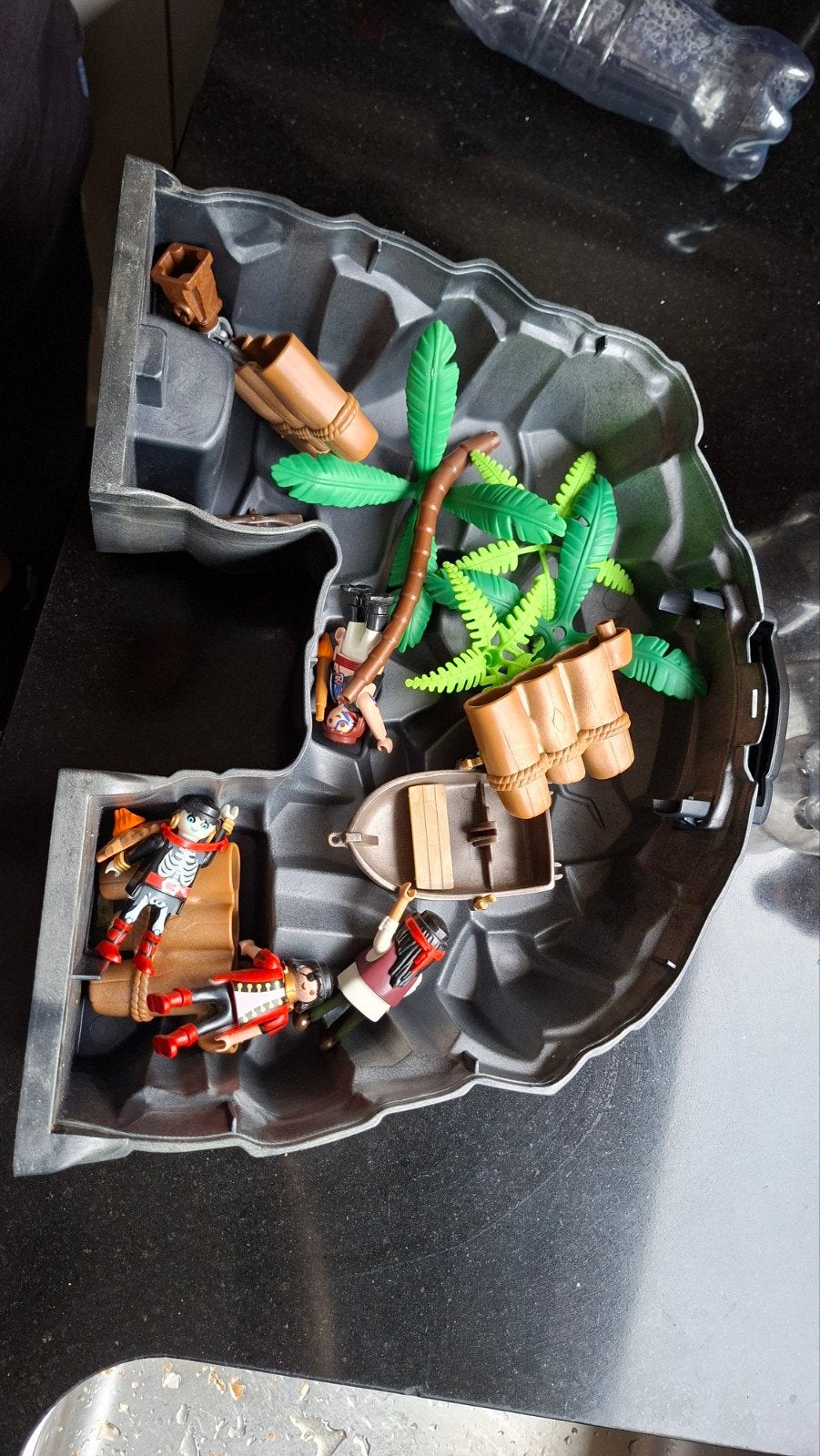 Playmobil Pirateneiland met piraten en bootje in koffer, Ophalen of Verzenden