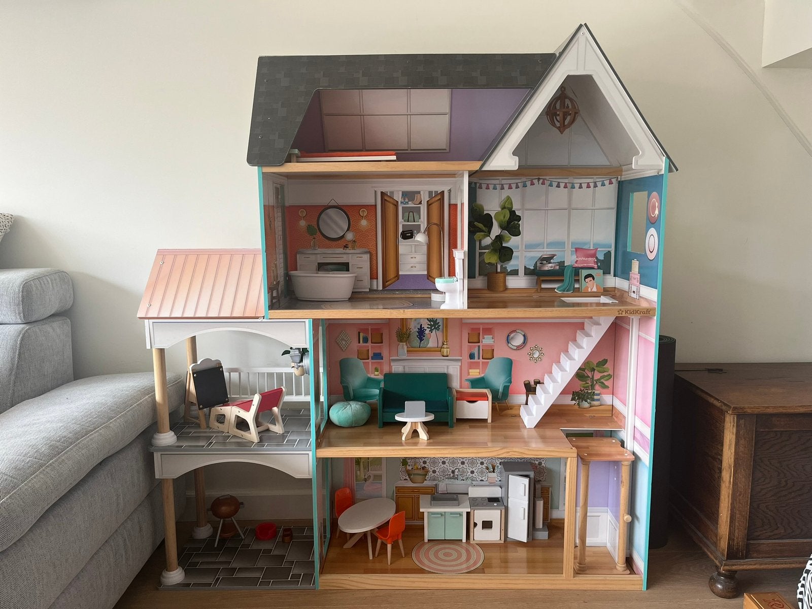 Poppenhuis kidscraft, Ophalen, Zo goed als nieuw, Poppenhuis