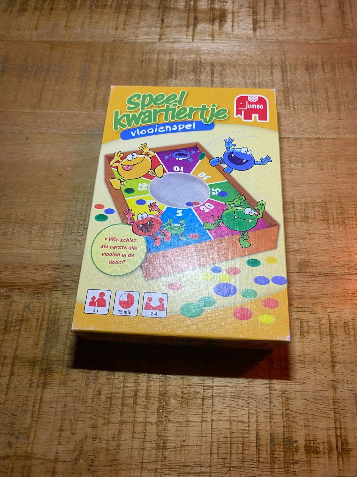 Jumbo Speelkwartiertje Vlooienspel - Zo goed als nieuw, Drie of vier spelers, Ophalen, Zo goed als nieuw