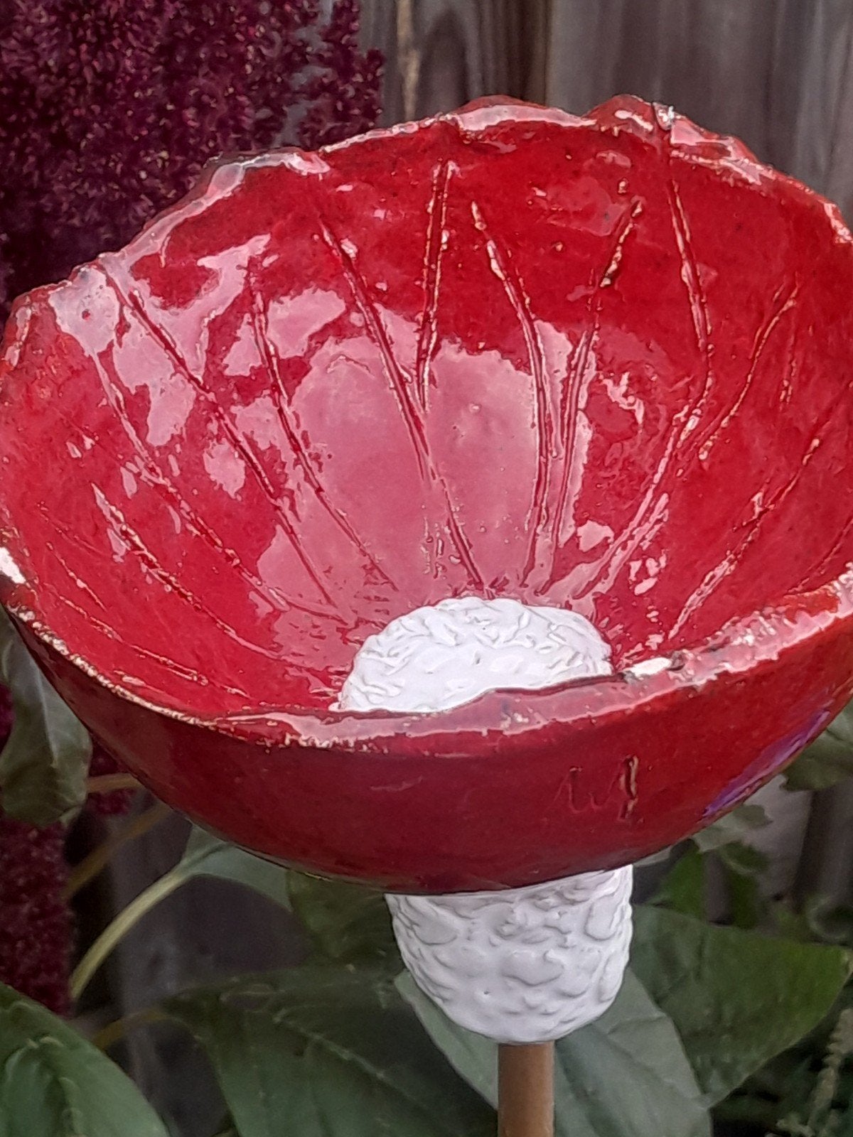 bloem waterbadje van snits keramiek, Ophalen of Verzenden, Nieuw