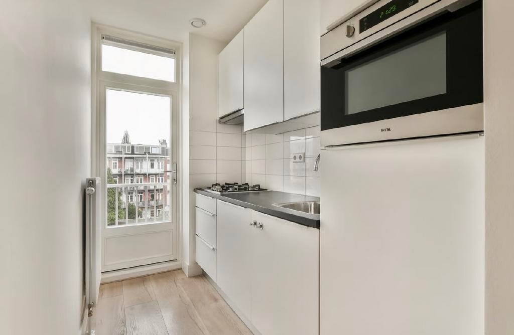 Moderne keuken met inbouwapparatuur - zelf demonteren, Ophalen, Gebruikt, Wit, Enkelwandige keuken