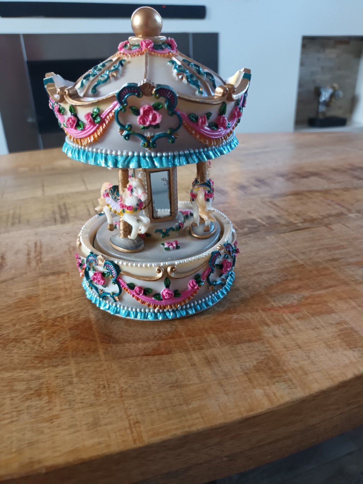 Muziekdoos Carrousel met Paardjes - Vintage Stijl, Ophalen