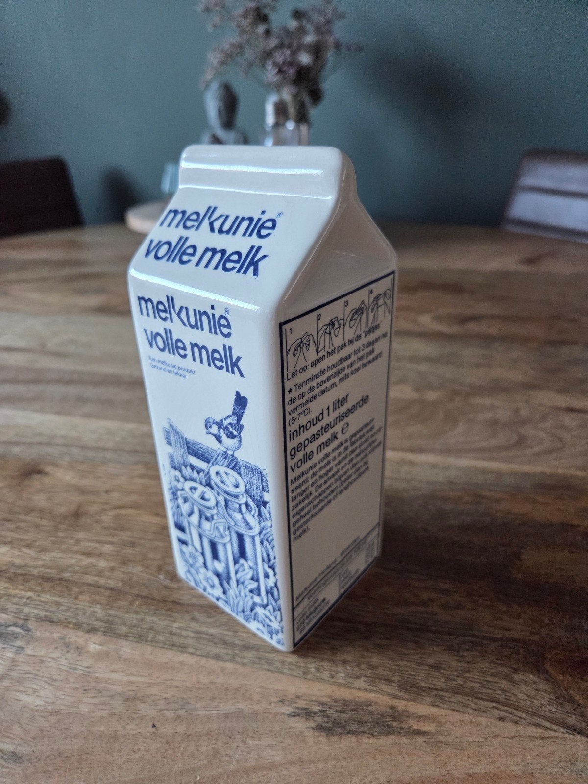 Melkunie spaarpot - Melk. De Witte Motor, Ophalen, Zo goed als nieuw, Steen, Aardewerk of Keramiek, Overige thema's