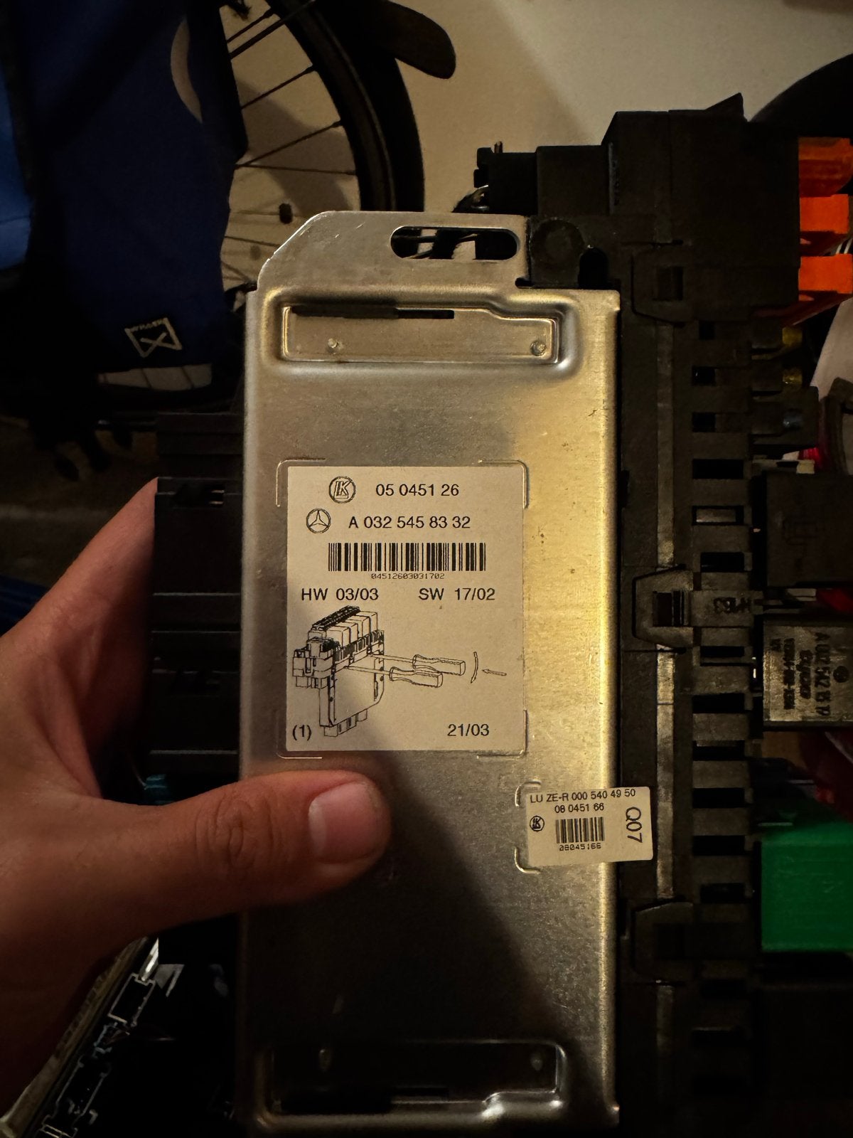 Mercedes W220 W215 Rechter Voor SAM Module A0325458332, Ophalen of Verzenden, Gebruikt, Mercedes-Benz