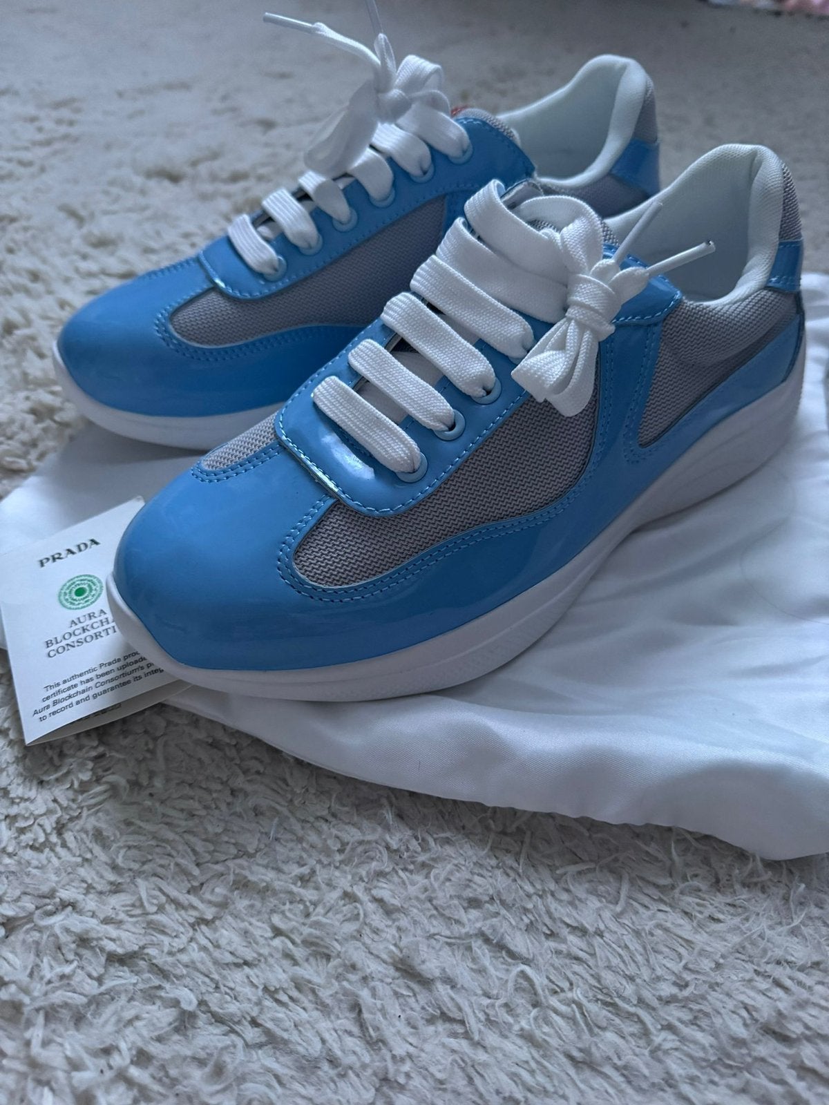 Prada schoenen maat 42, Ophalen, Blauw, Nieuw, Sneakers of Gympen