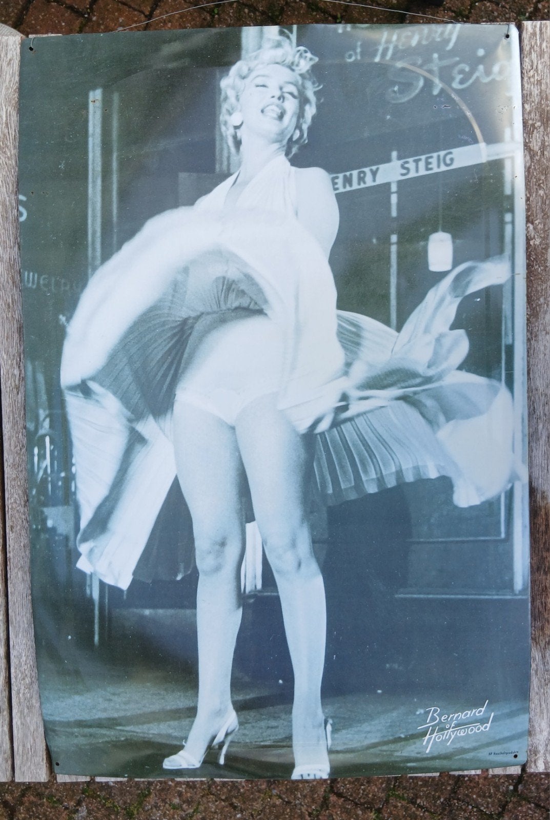Marilyn Monroe Vintage Metalen Wandbord - 40x60 cm, Ophalen of Verzenden