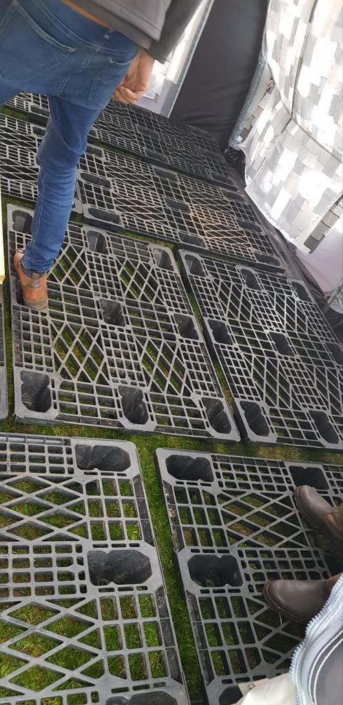 Kunstof pallets 12 stuks, 100 cm of meer, 60 cm of meer, Overige typen, Minder dan 35 cm