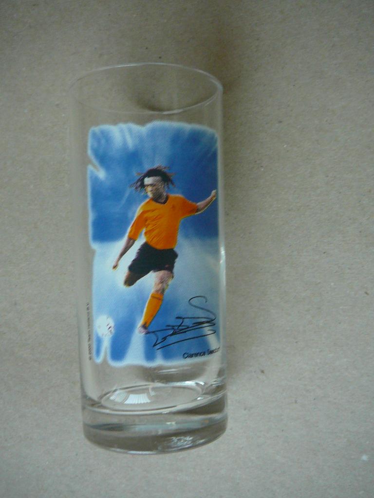 glas Clarence Seedorf (pepsi,7up,sisi), Verzamelen, Ophalen of Verzenden, Buitenlandse clubs