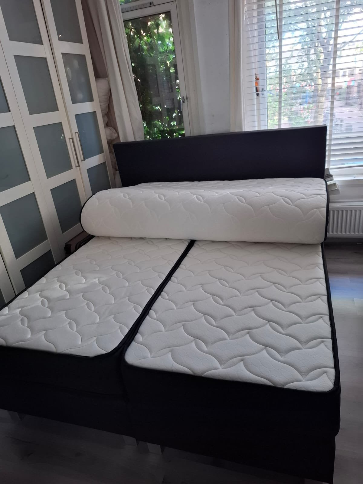Boxspring, Ophalen, Zo goed als nieuw, Tweepersoons, 160 cm