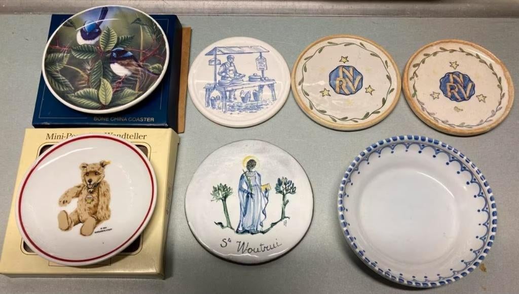 Diverse coasters Steiff Goedewaagen Campina Melkunie, Antiek en Kunst, Verzenden