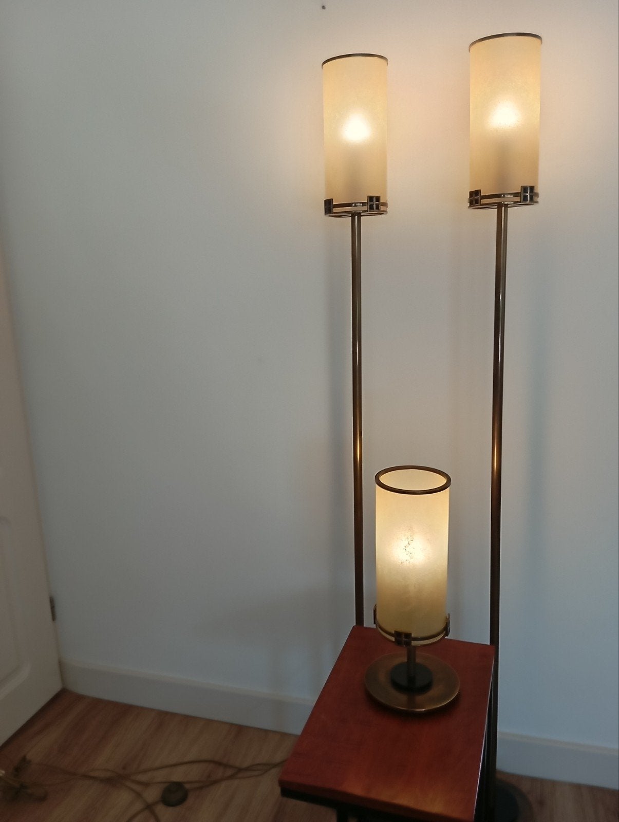 Design vloerlampen met bijpassende tafellamp. Van Lumière, Ophalen, Gebruikt, Overige merken, E14 (klein)
