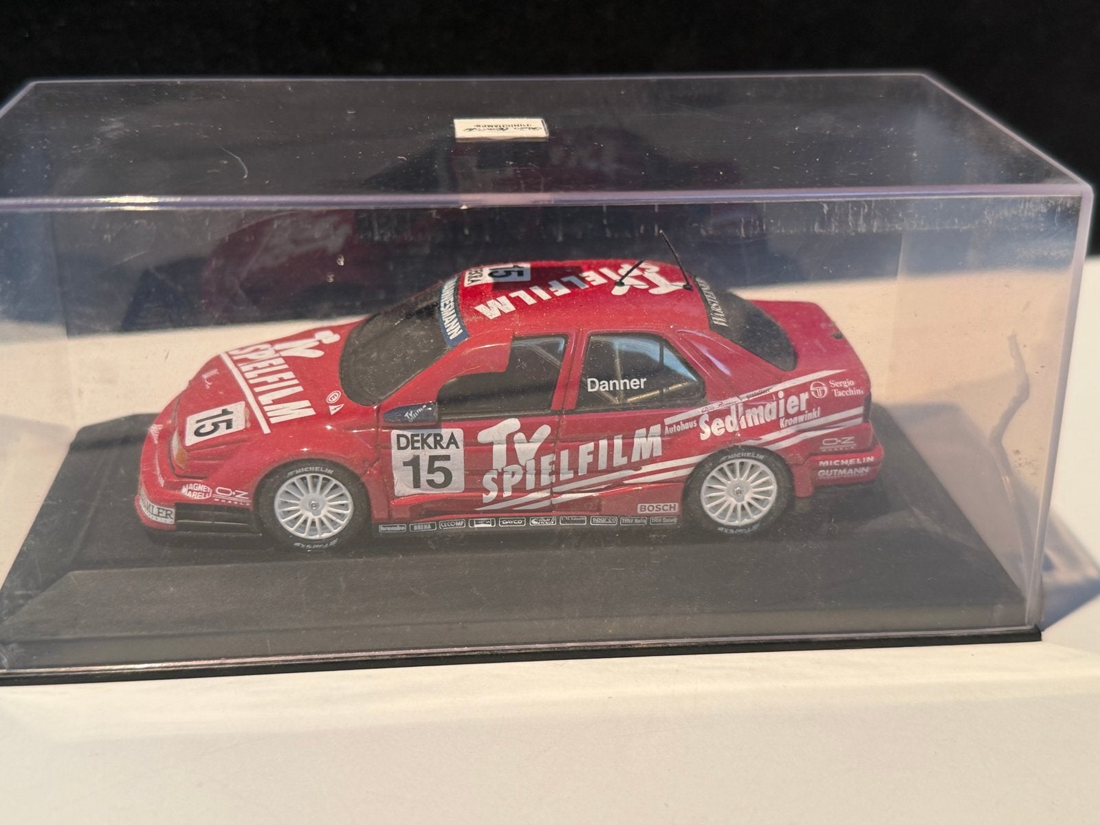 Alfa Romeo 155 V6 TI DTM 1995 #15 Danner Minichamps, Ophalen of Verzenden, Zo goed als nieuw, Auto, MiniChamps