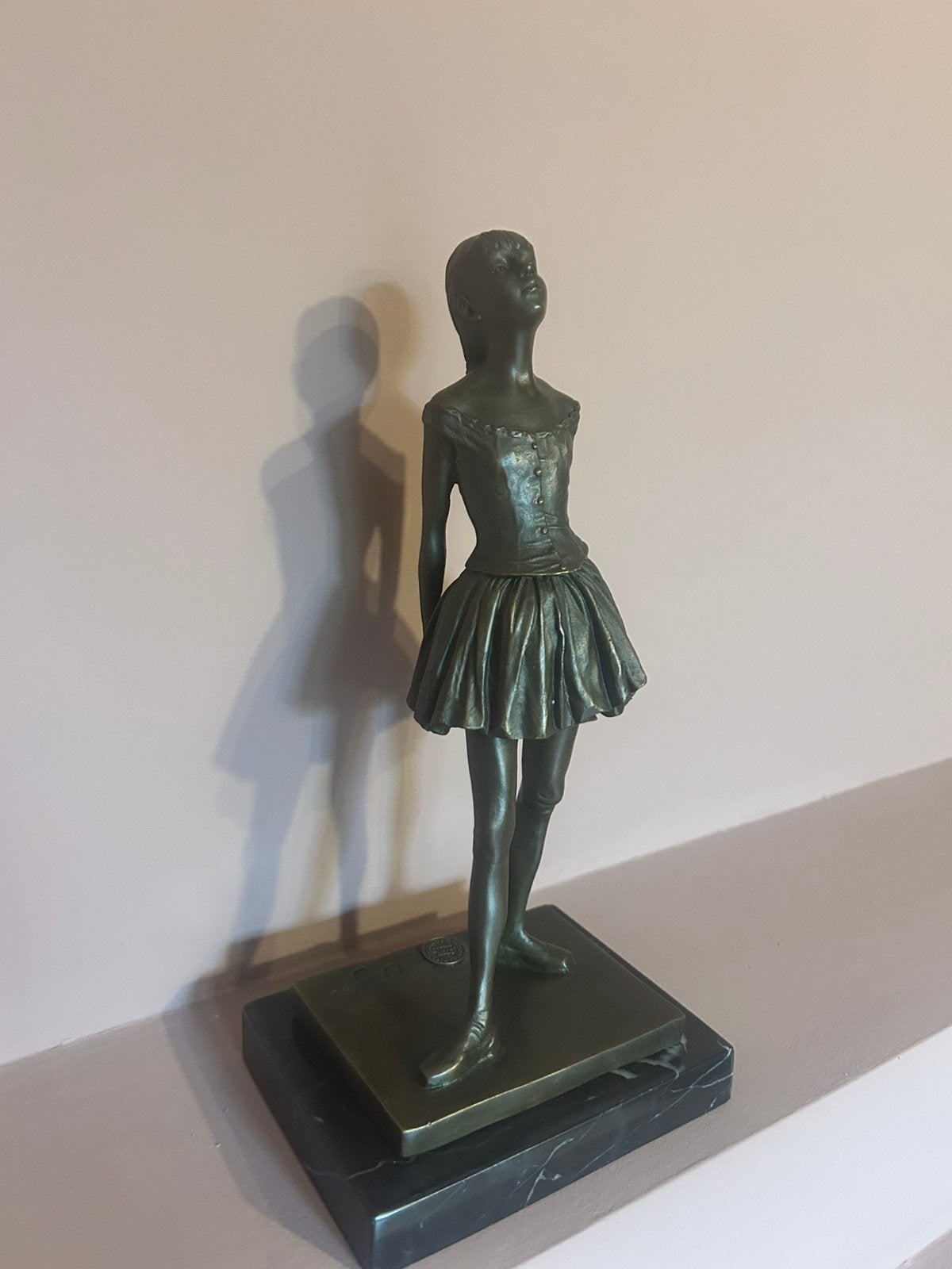 Prachtige bronzen beeld Degas, Ophalen of Verzenden, Brons