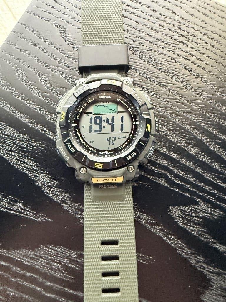 Casio Pro Trek, Sieraden, Tassen en Uiterlijk, Horloges | Heren, Casio, Kunststof, Polshorloge, Overige materialen
